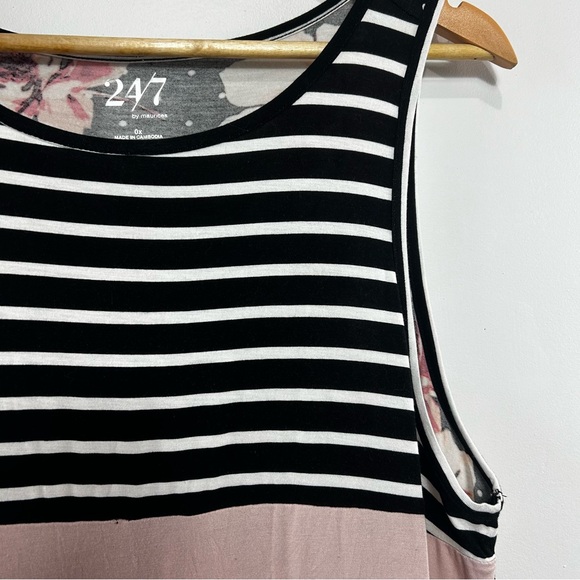 24/7 Maurices Mixed Pattern Tank 0X - Picture 3 of 6